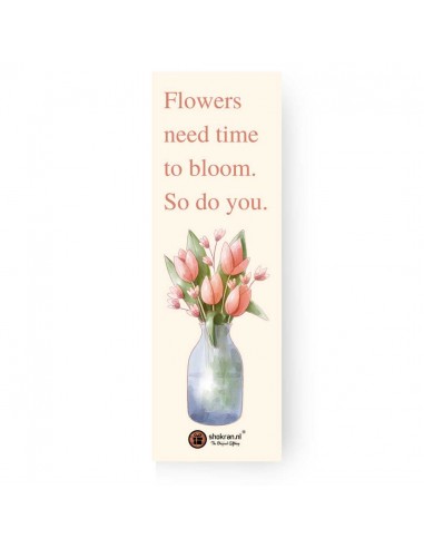 Boekenlegger – Flowers Need Time to...