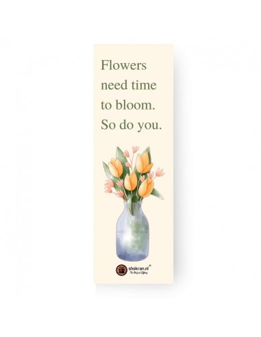 Boekenlegger – Flowers Need Time to...