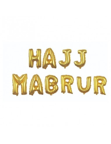 Hajj Mabrur Letters Goud