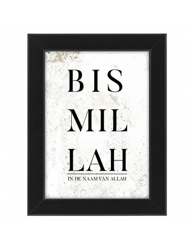 Bismillah (wit) - Fotolijst